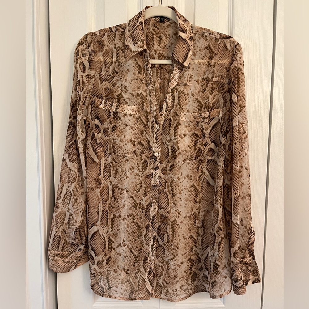 Express Snake Print Top